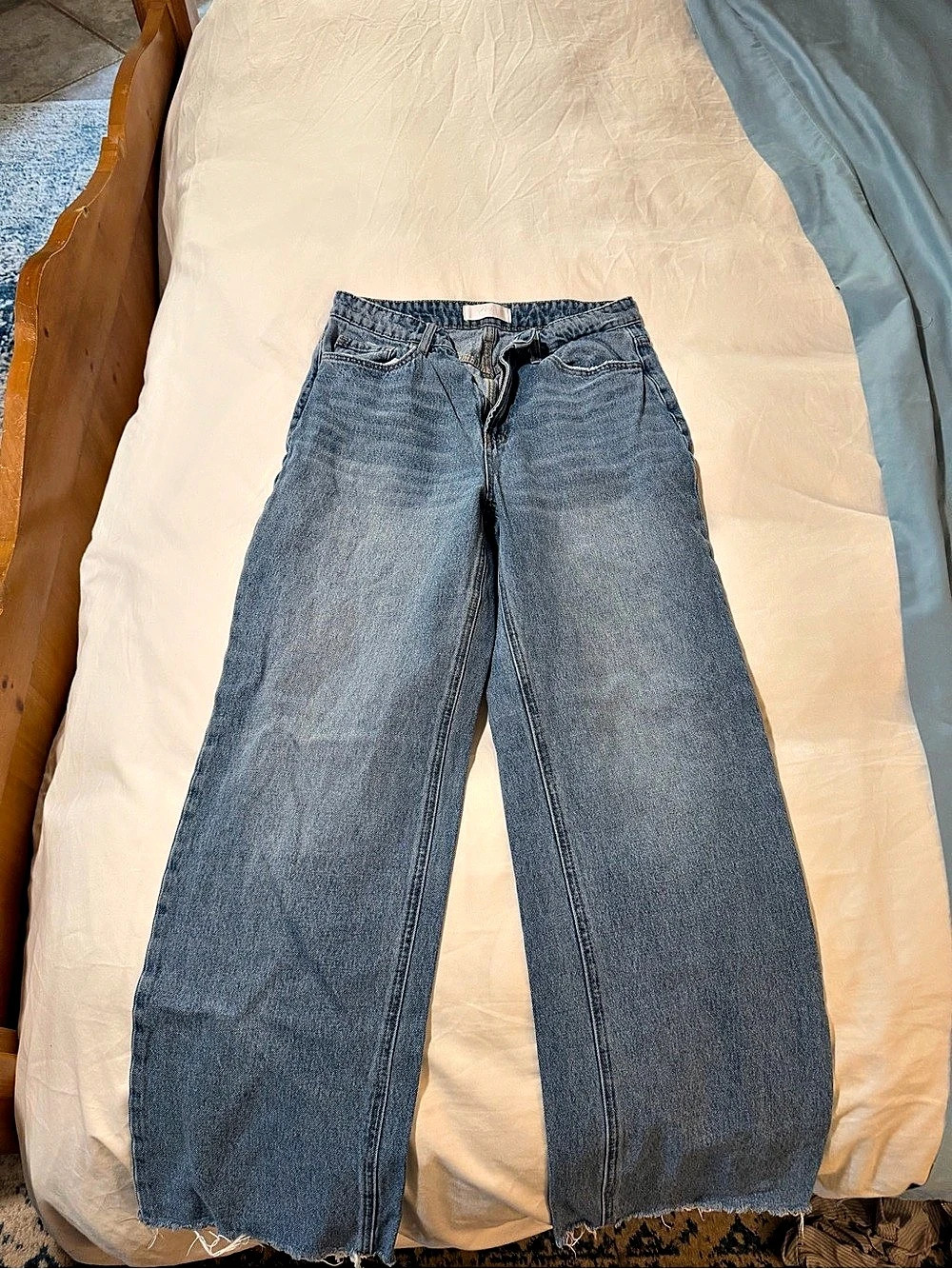 Vervet Straight Leg Jeans Blue Waist 28